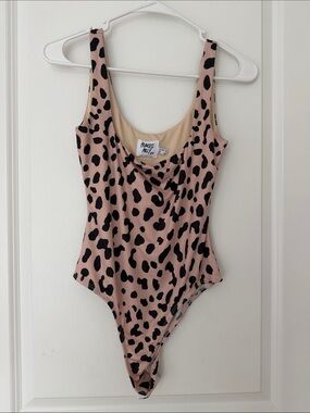 Princess Polly  Blush Pink Leopard Print Bodysuit